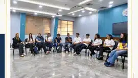 Saint-Joseph öğrencileri Kahire’deki okulda Fransızca dersine katılıyor